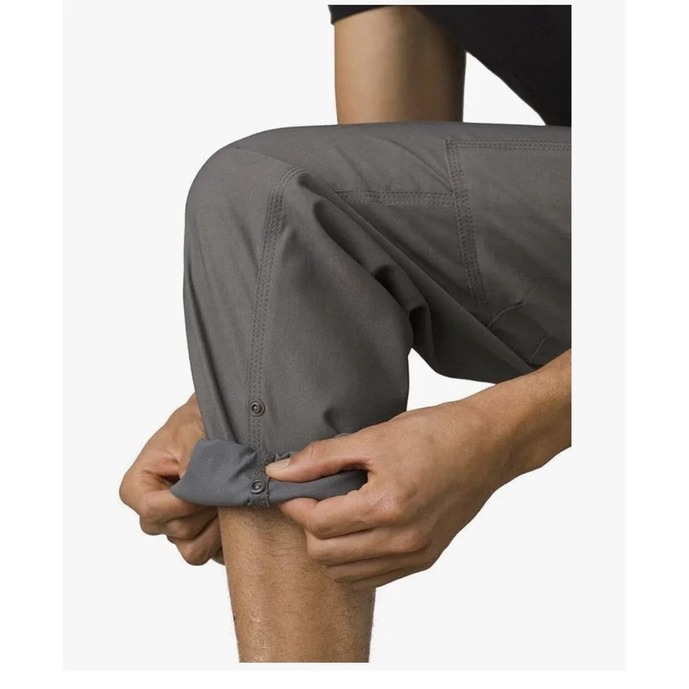 PRANA Stretch‎ Zion Pant II 35x30 Dark Iron Gray Relaxed Straight Leg Gorpcore